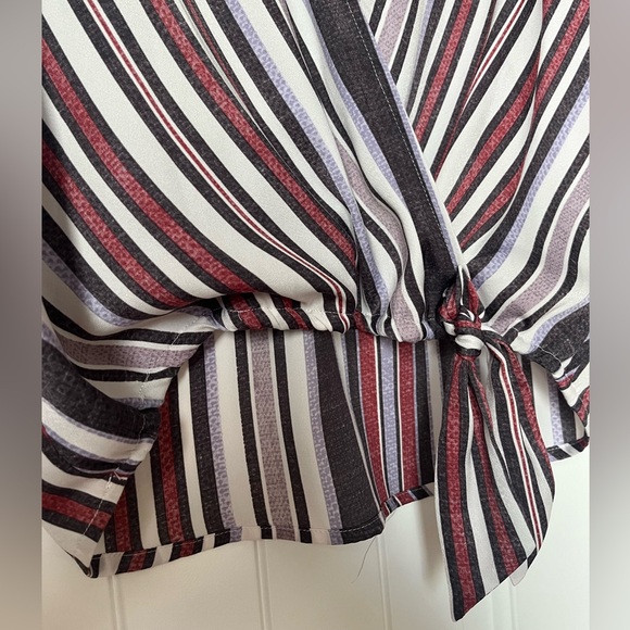 BB Dakota Long-Sleeve Striped Blouse - Picture 6 of 6